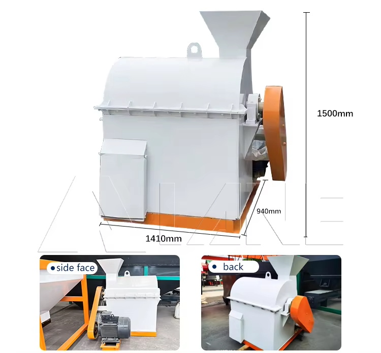 Horizontal semi-wet material crusher-1