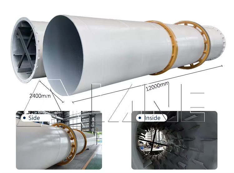 Rotary drum cooler/dryer-1