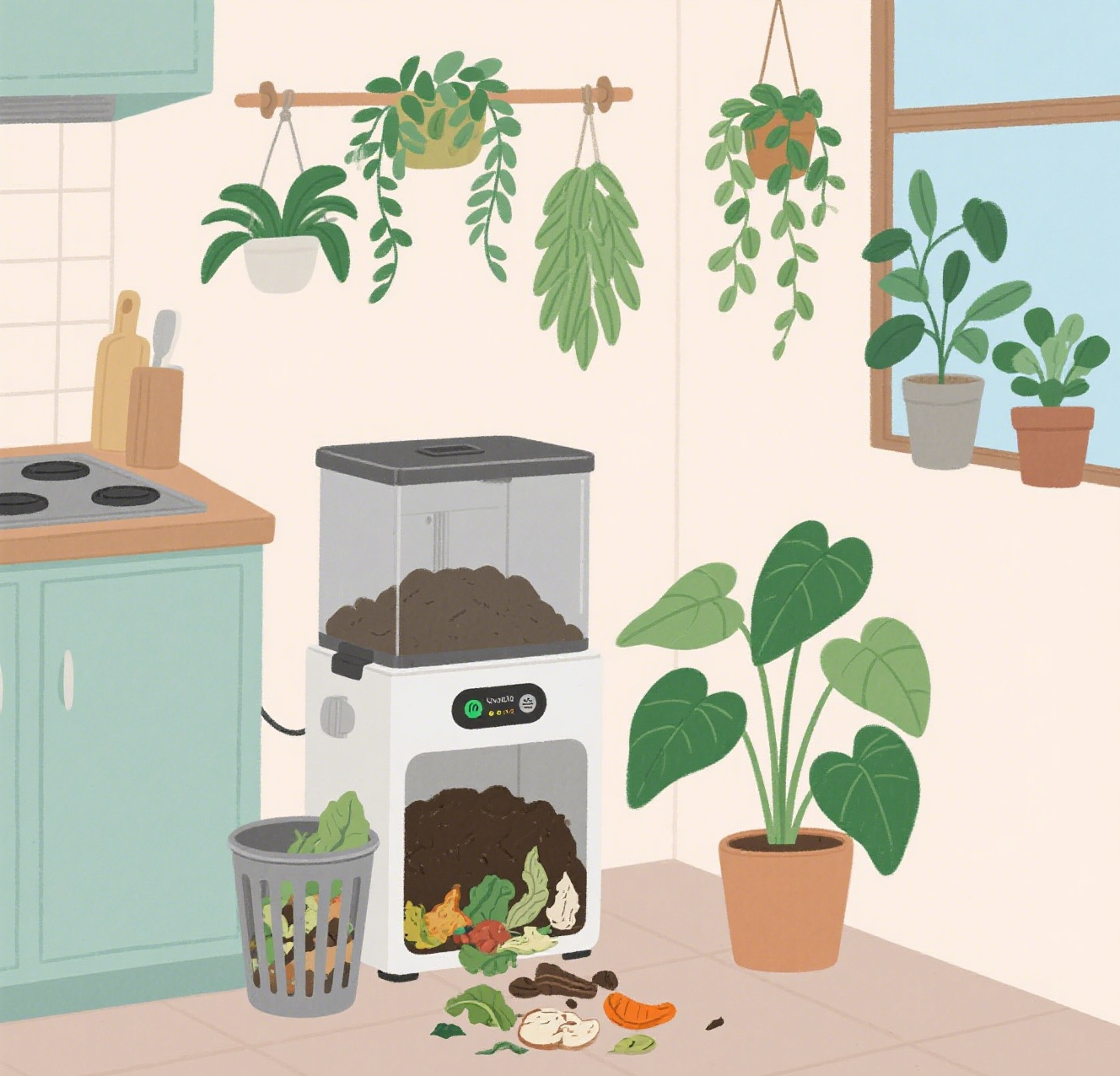 Home Compost Making Machine Setup