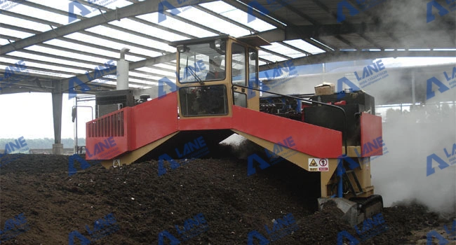 High-Efficiency Hydraulic Crawler Type Compost Turner for Organic Fertilizer Production