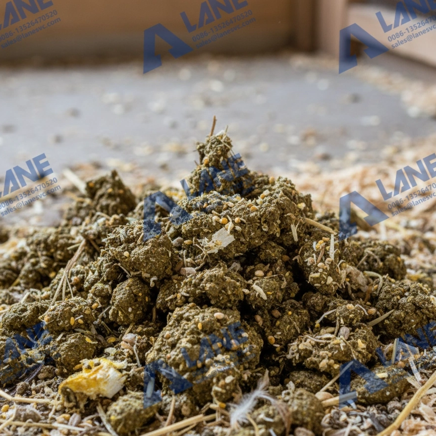 Poultry manure composting production line