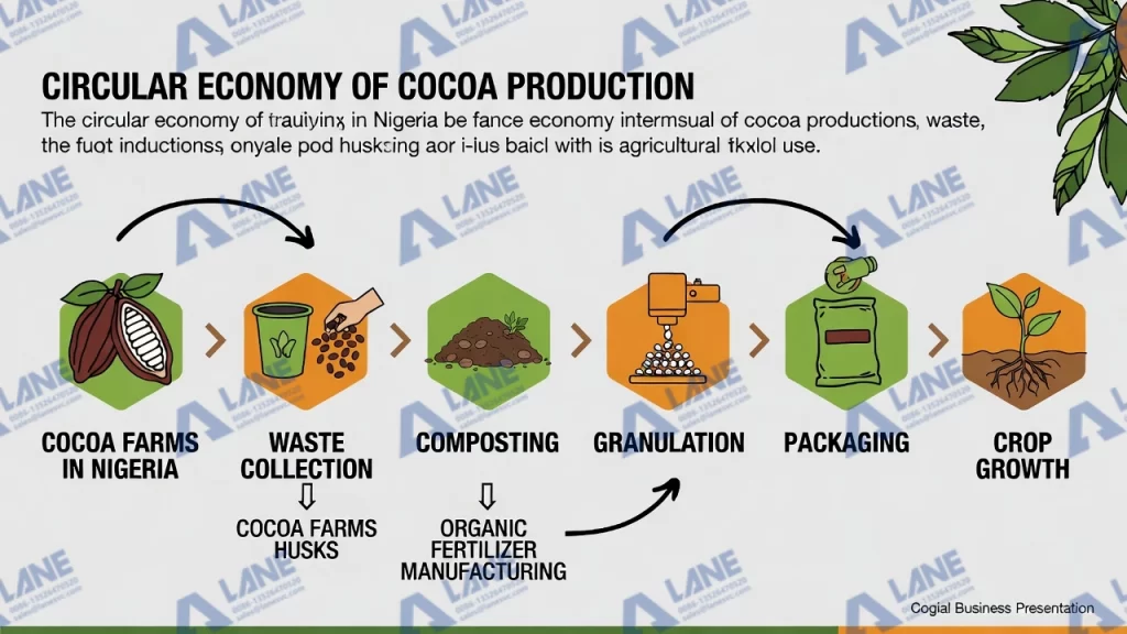 Cocoa husk organic fertilizer line in Nigeria