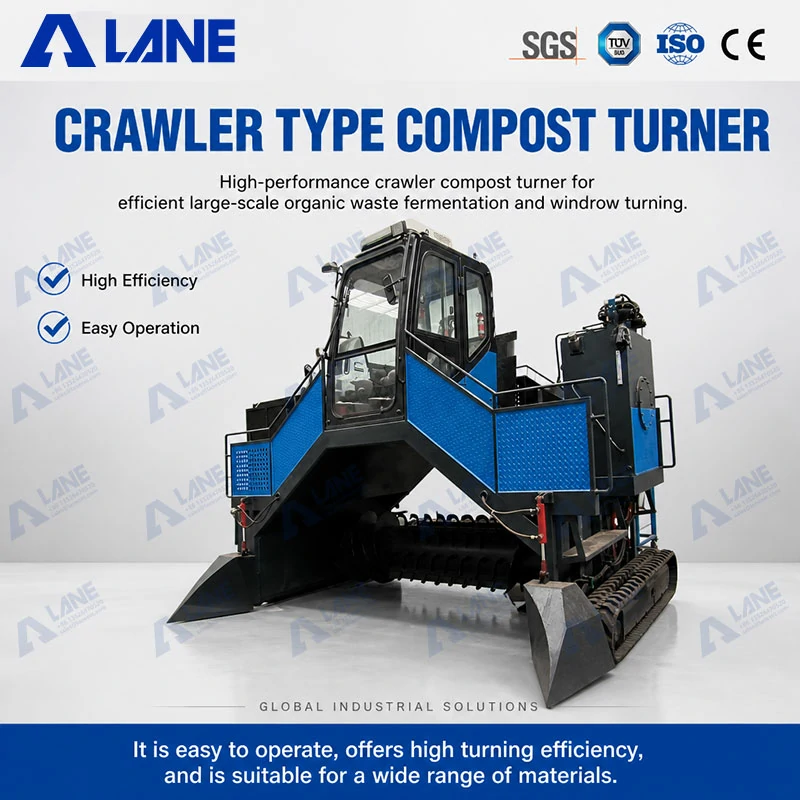 crawler type compost turner