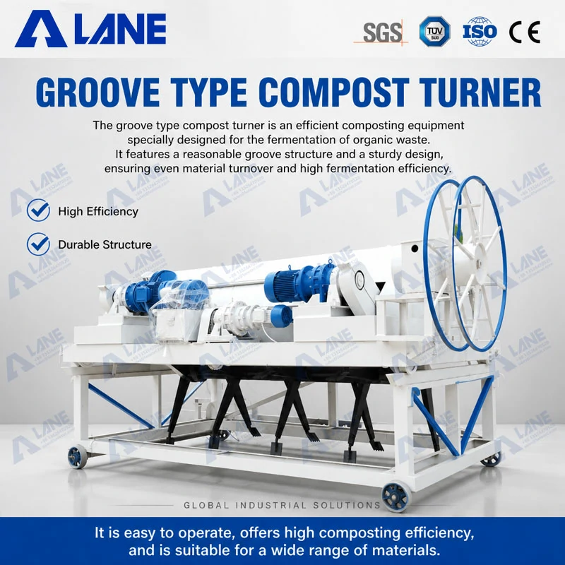 groove type compost turner