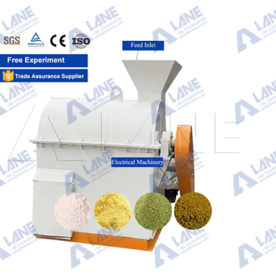 Horizontal semi-wet material crusher