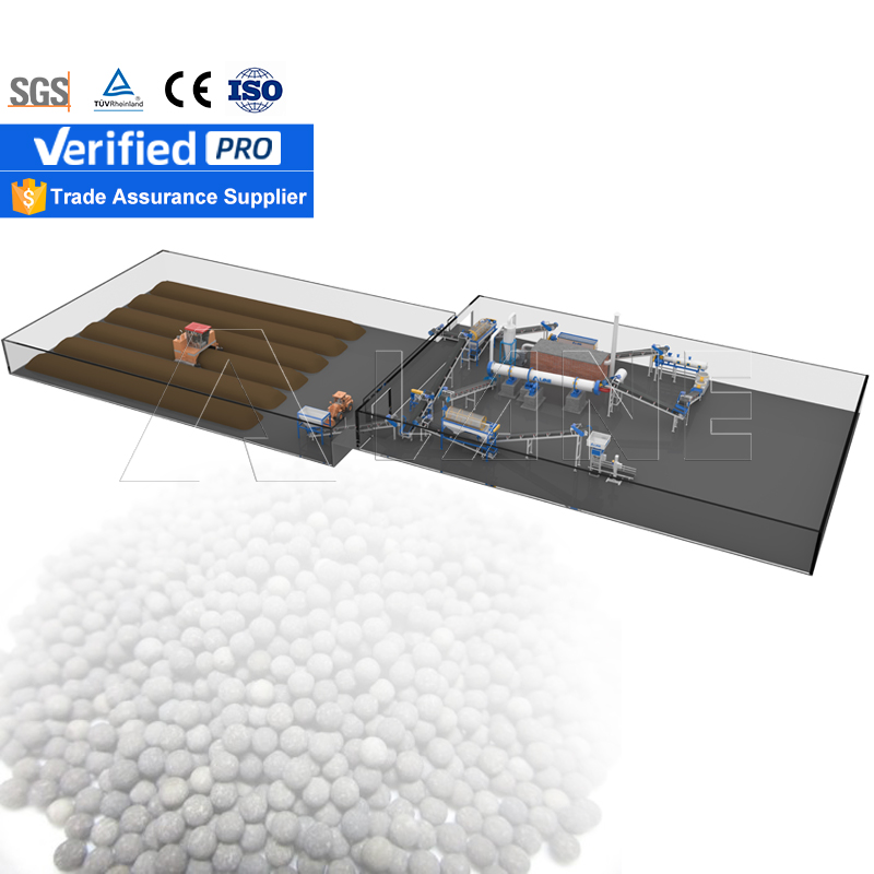 Medicine dregs organic fertilizer production line