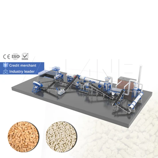 Biomass pellet production line