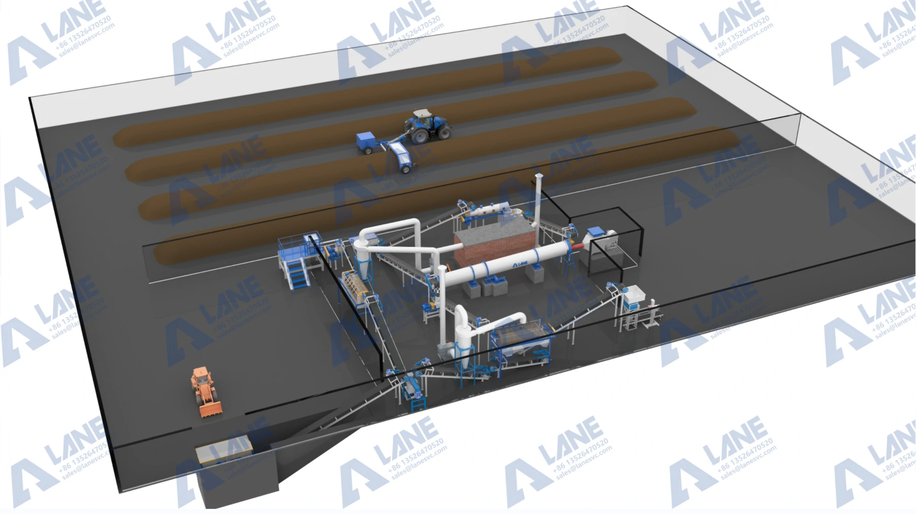 How to Build a Low-Cost Organic Fertilizer Production Line with LANE Heavy Industry Machinery