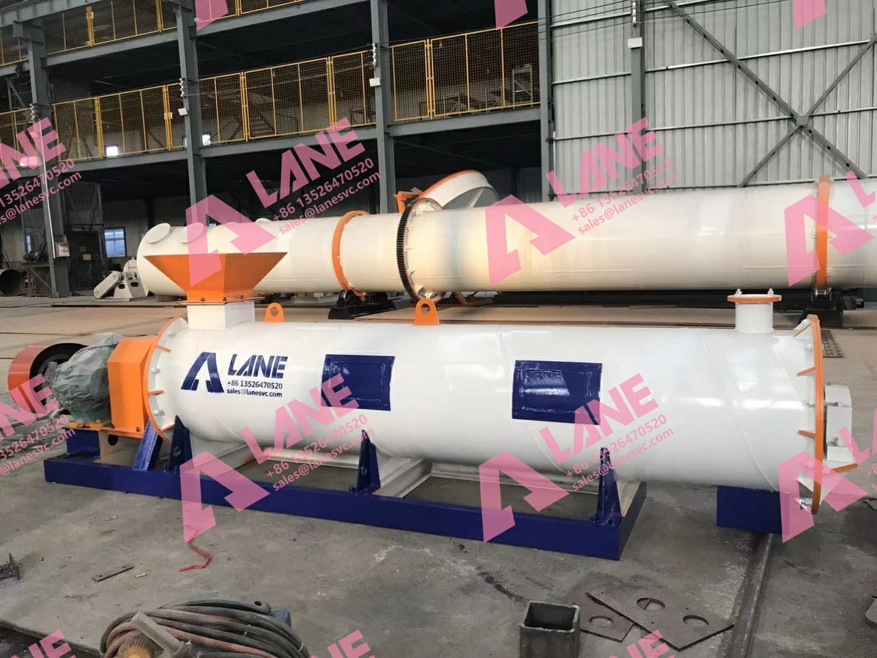 10 T/H Stirring Pin Granulation Line in Indonesia for Organic Fertilizer